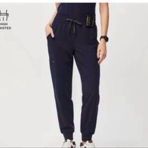 Figs Navy High Waisted Zamora XS